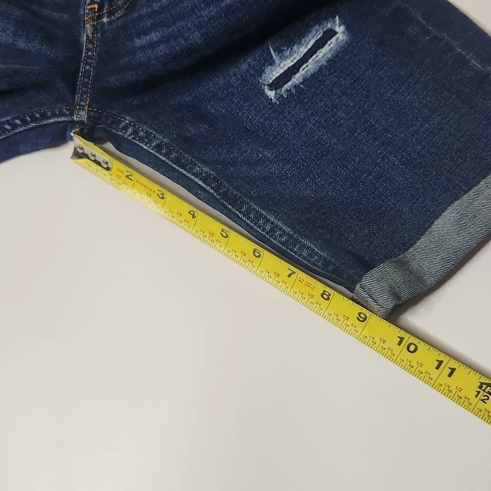 Abercrombie kids dark wash denim shorts